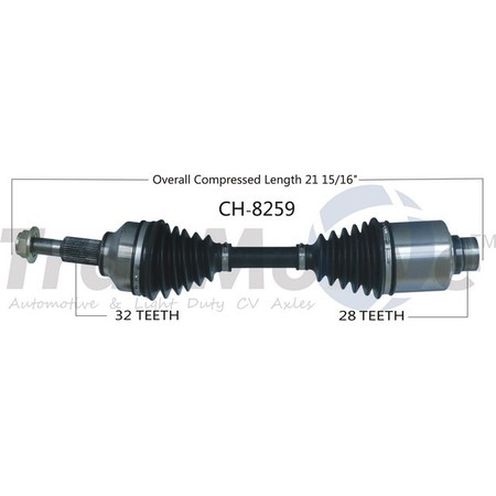 SURTRACK AXLE Cv Axle Shaft, Ch-8259 CH-8259